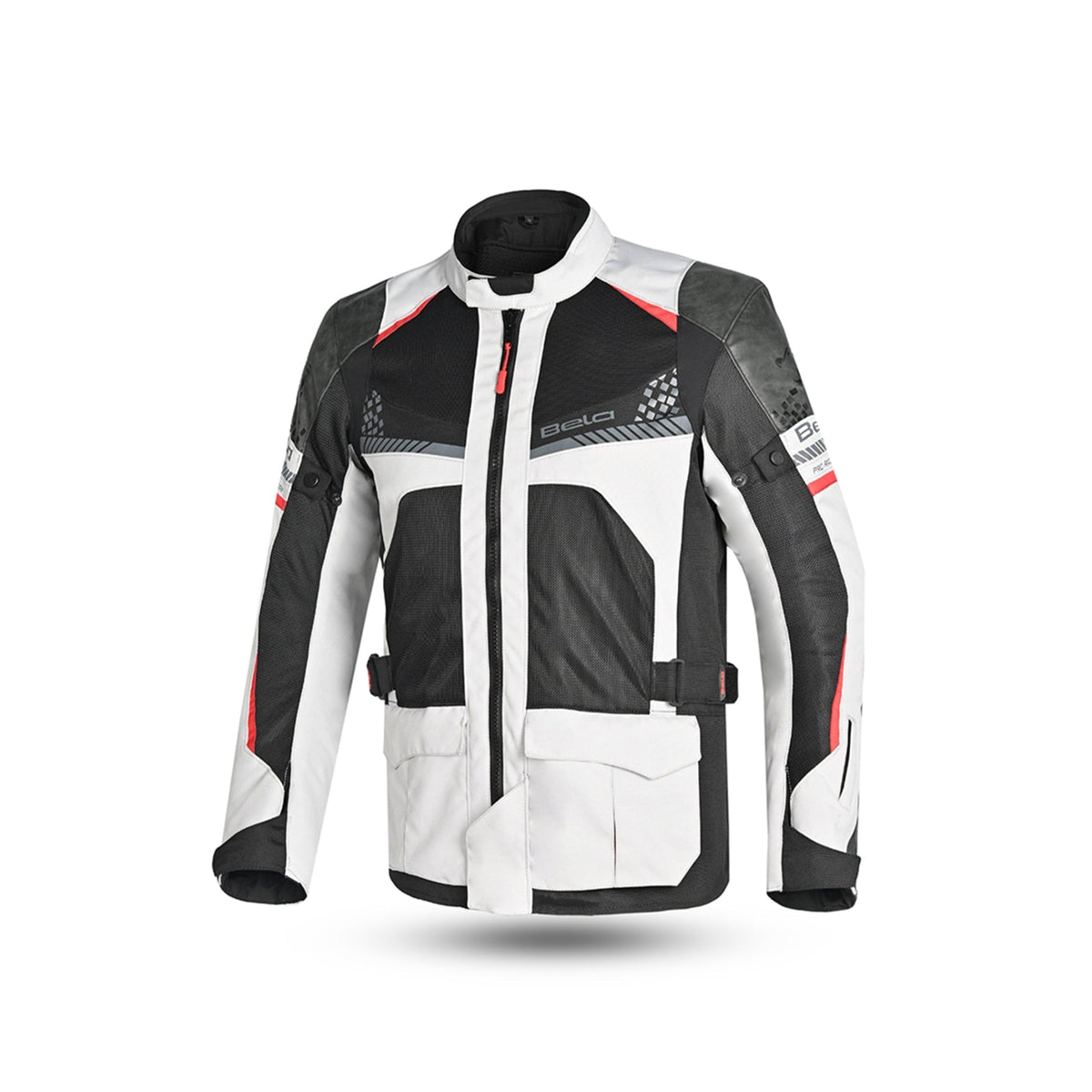 BELA - Chaqueta Textil Onsaker Hielo/Negro/Rojo - SECURTEX MOTOR S.L (t/a MaximoMoto)