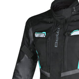 BELA - Chaqueta Textil Hurricane Lady  Negro/Turquesa - SECURTEX MOTOR S.L (t/a MaximoMoto)