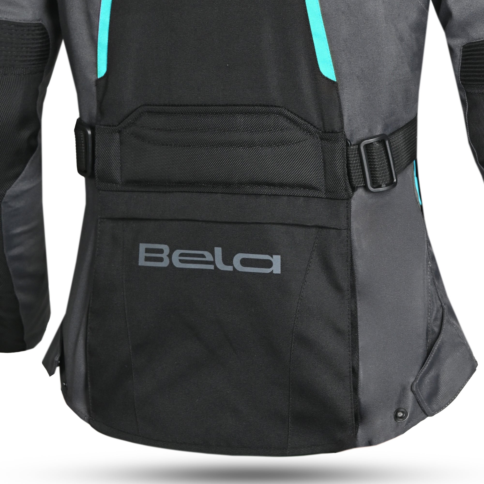 BELA - Chaqueta Textil Hurricane Lady  Negro/Turquesa - SECURTEX MOTOR S.L (t/a MaximoMoto)