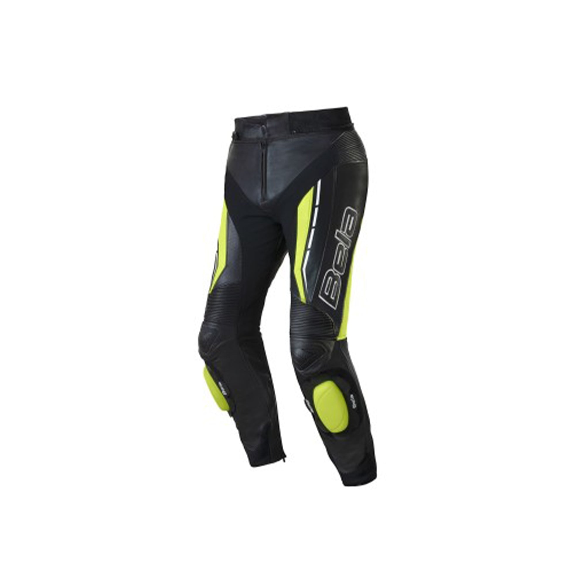 BELA - Pantalón Piel Rocket Lady Pant Negro/Amarillo Fluor - SECURTEX MOTOR S.L (t/a MaximoMoto)