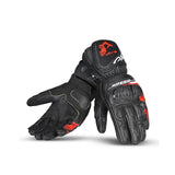 BELA - Guante Piel Lemox Gloves Negro/Rojo - SECURTEX MOTOR S.L (t/a MaximoMoto)