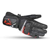BELA - Guante Piel Lemox Gloves Negro/Rojo - SECURTEX MOTOR S.L (t/a MaximoMoto)