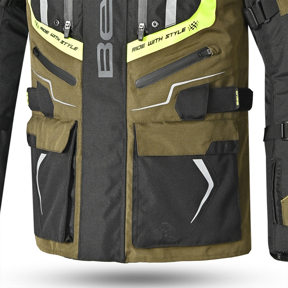 BELA - Chaqueta Textil Watson Negro/Caqui/Amarillo/Blanco - SECURTEX MOTOR S.L (t/a MaximoMoto)