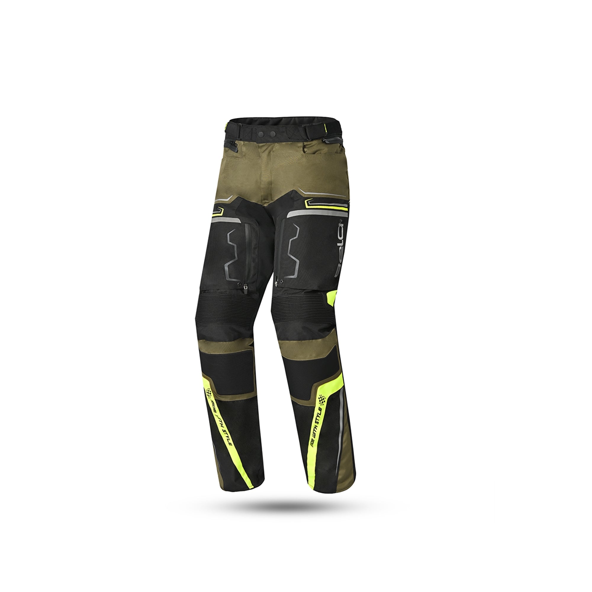 BELA - Pantalón Textil Watson Negro/Caqui/Amarillo/Blanco - SECURTEX MOTOR S.L (t/a MaximoMoto)