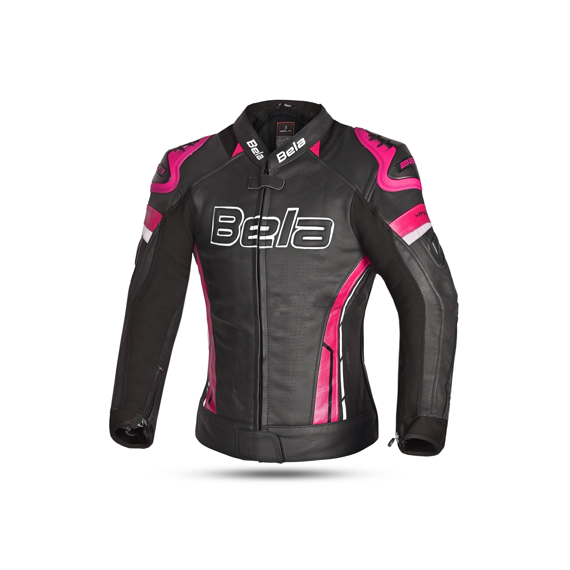 BELA - Chaqueta Piel Rocket lady Negro/Rosa - SECURTEX MOTOR S.L (t/a MaximoMoto)