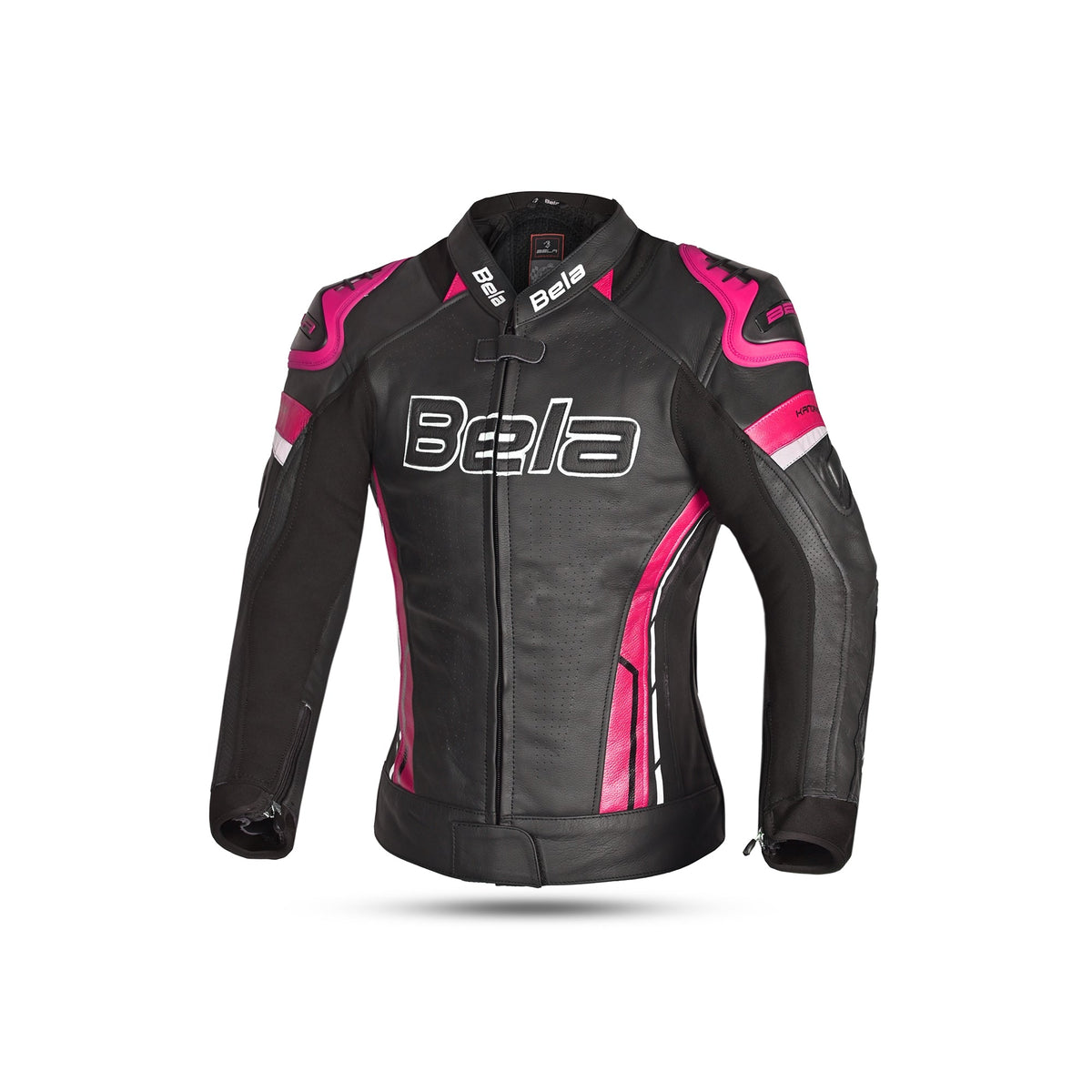 BELA - Chaqueta Piel Rocket lady Negro/Rosa - SECURTEX MOTOR S.L (t/a MaximoMoto)