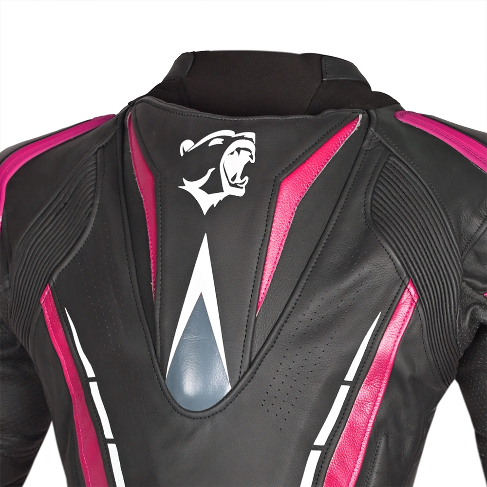 BELA - Chaqueta Piel Rocket lady Negro/Rosa - SECURTEX MOTOR S.L (t/a MaximoMoto)