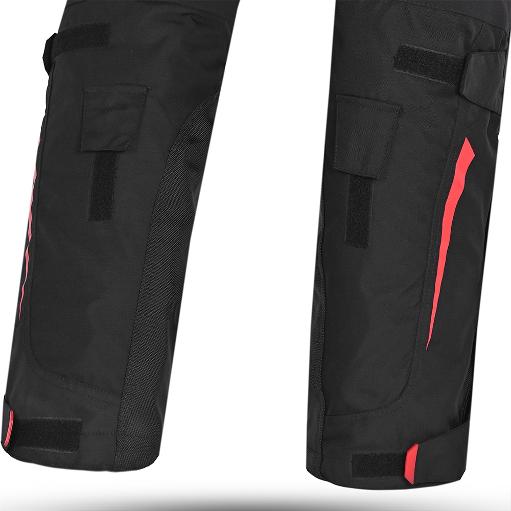 BELA - Pantalón Textil Transformer Negro/Rojo - SECURTEX MOTOR S.L (t/a MaximoMoto)
