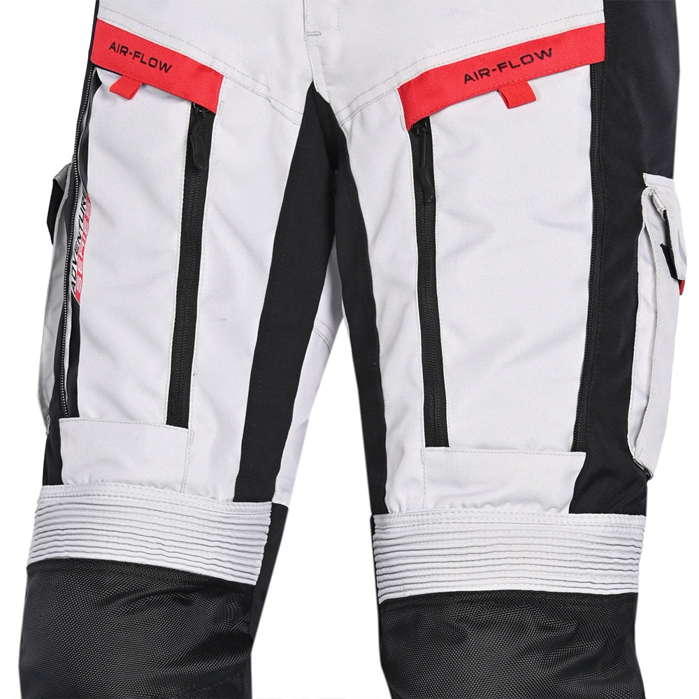 BELA - Pantalón Textil Transformer Gris/Negro/Rojo - SECURTEX MOTOR S.L (t/a MaximoMoto)