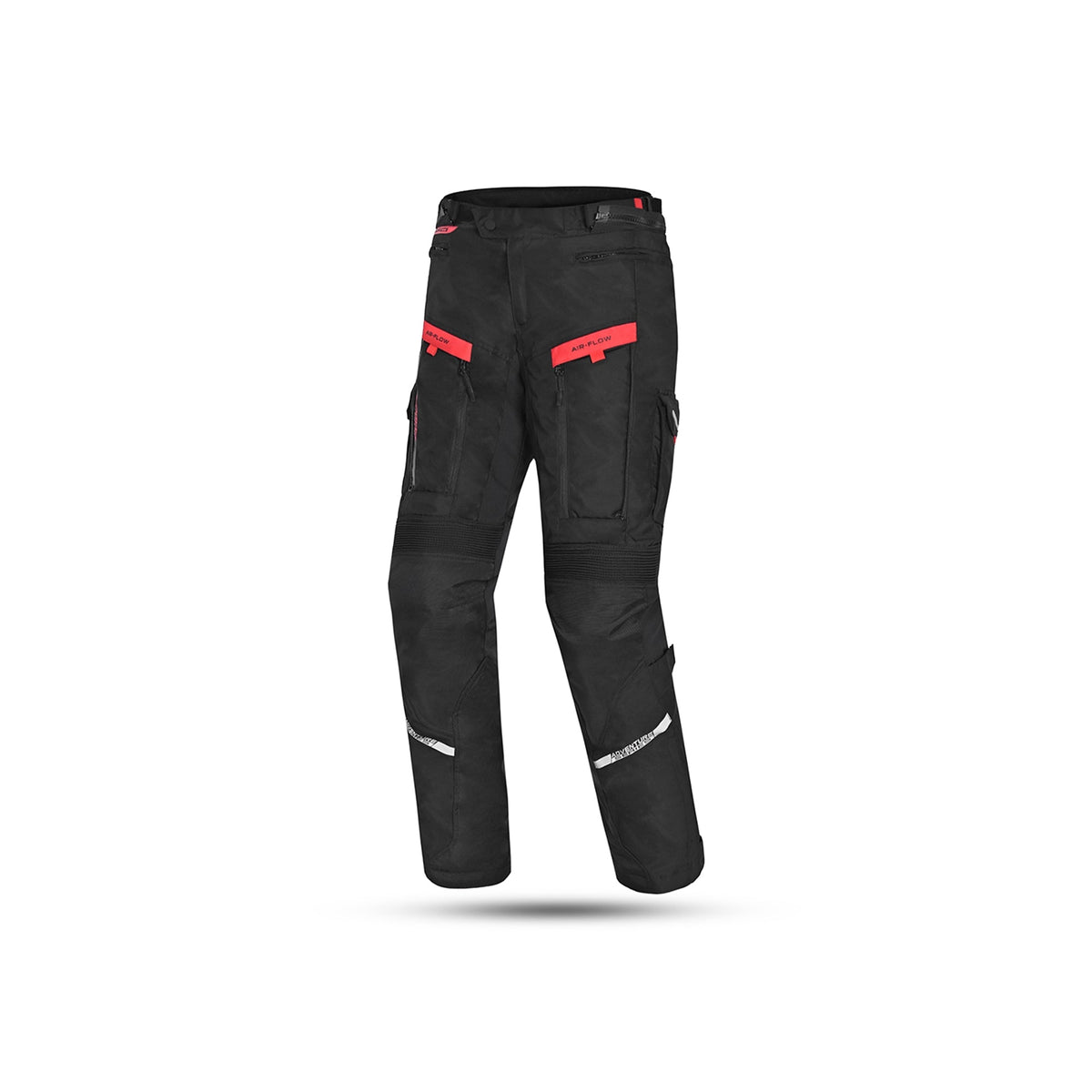 BELA - Pantalón Textil Transformer Negro/Rojo - SECURTEX MOTOR S.L (t/a MaximoMoto)