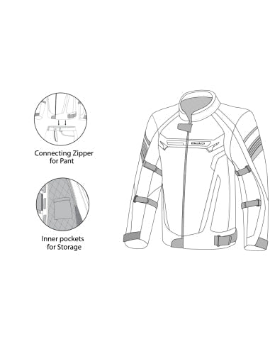 BELA-Chaqueta HighLand Man Negro/Blanco/Naranja - SECURTEX MOTOR S.L (t/a MaximoMoto)