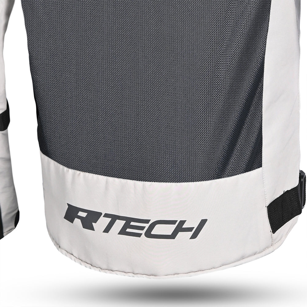 R-TECH - Chaqueta Textil Spiral Mesh Negro/Blanco/Gris/Rojo - SECURTEX MOTOR S.L (t/a MaximoMoto)