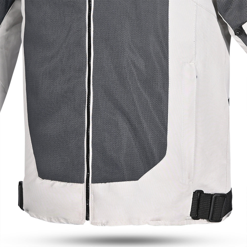 R-TECH - Chaqueta Textil Spiral Mesh Negro/Blanco/Gris/Rojo - SECURTEX MOTOR S.L (t/a MaximoMoto)