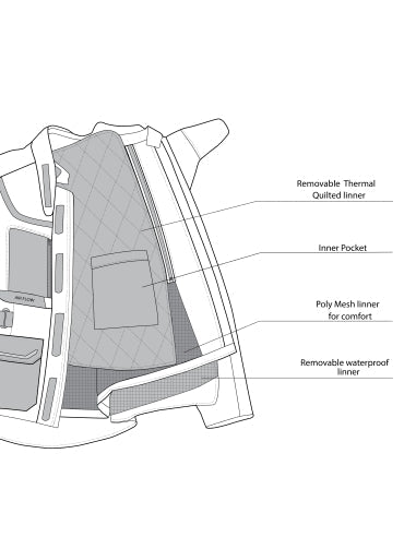 BELA - TRANSFORMER 3IN1  Negro/Rojo - SECURTEX MOTOR S.L (t/a MaximoMoto)