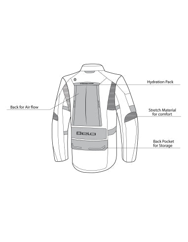 BELA - TRANSFORMER 3IN1  Negro/Rojo - SECURTEX MOTOR S.L (t/a MaximoMoto)
