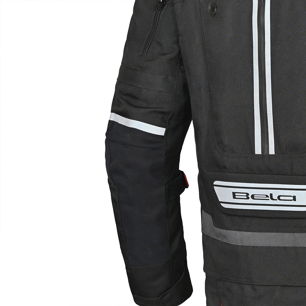 BELA - Chaqueta Textil Crossroad Extreme WP Negro/Antracita/Rojo - SECURTEX MOTOR S.L (t/a MaximoMoto)