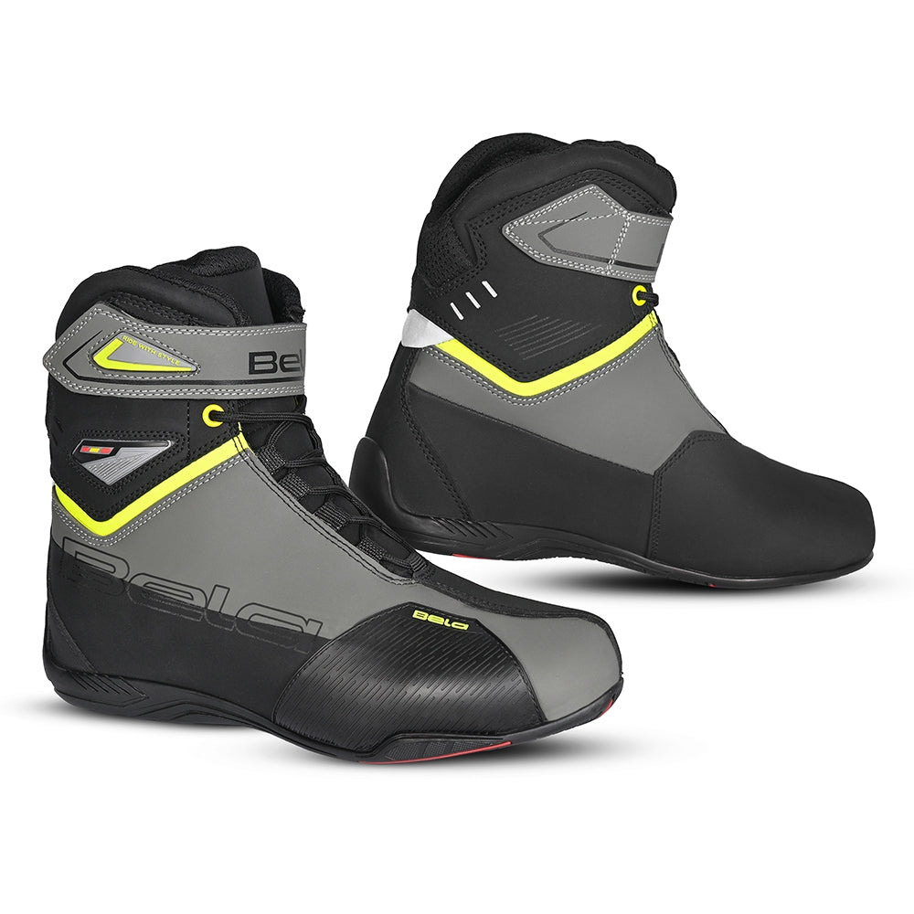 BELA - Botas Piel Blaze Man Negro/Amarillo Fluor - SECURTEX MOTOR S.L (t/a MaximoMoto)