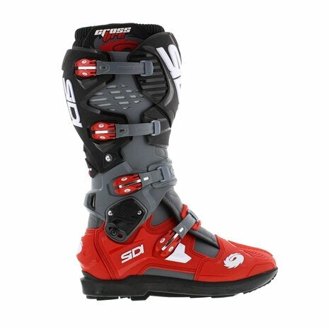 SIDI - BOTAS CROSSFIRE 3 SRS GRIS / ROJO / NEGRO - SECURTEX MOTOR S.L (t/a MaximoMoto)