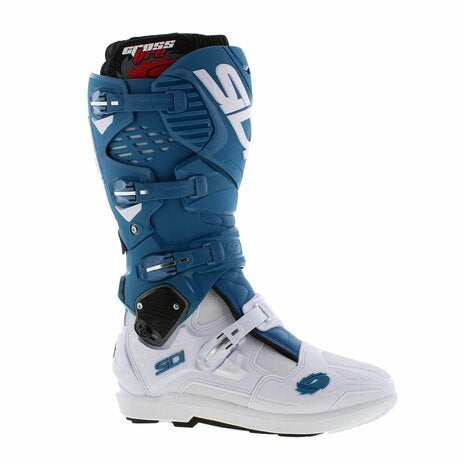 SIDI - BOTAS CROSSFIRE 3 SRS BLANCO / AZUL PETROLEO - SECURTEX MOTOR S.L (t/a MaximoMoto)