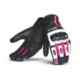 BELA - Guante Piel Air Flow Lady Negro/Rosa - SECURTEX MOTOR S.L (t/a MaximoMoto)