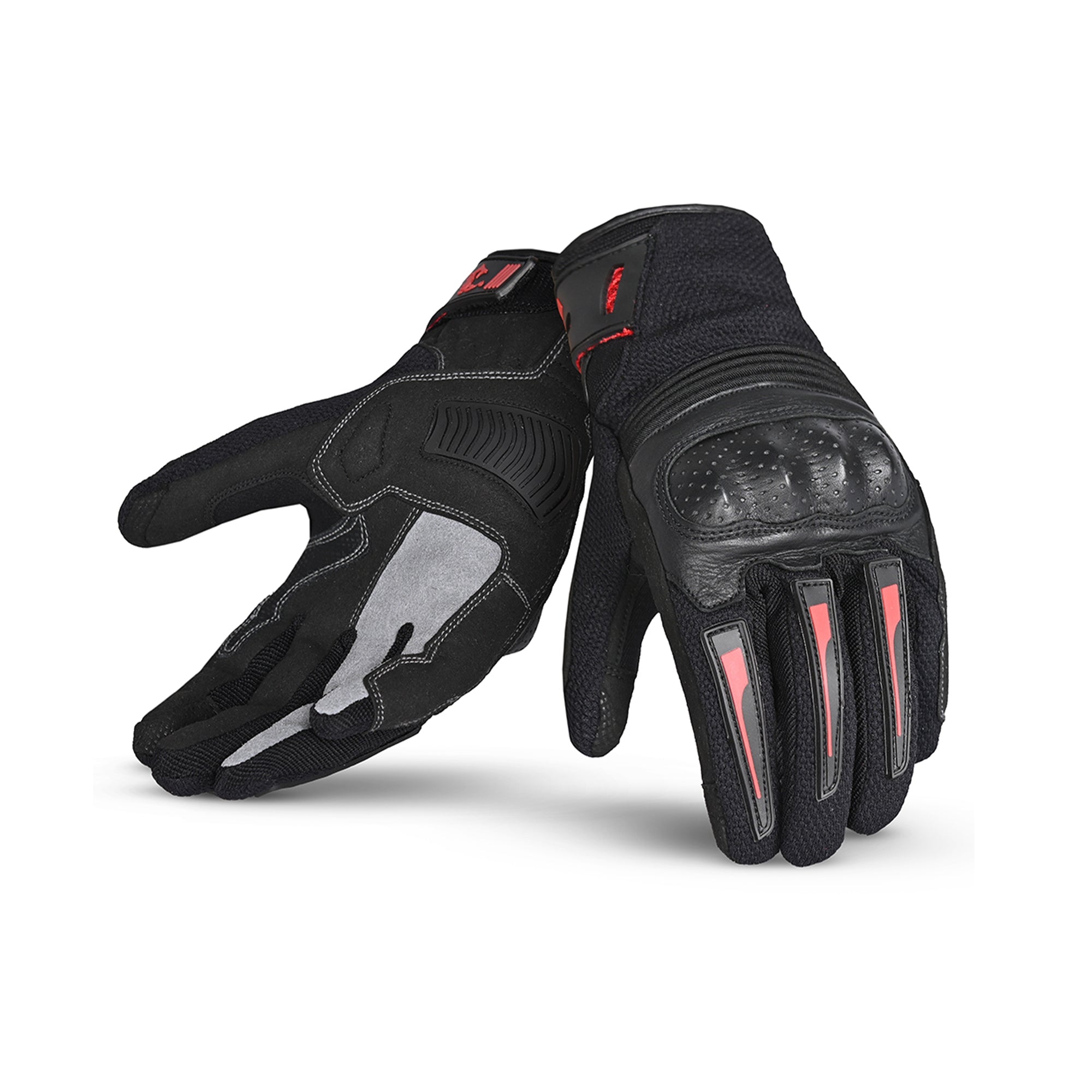 BELA - GUANTE TEXTIL DRIFT LADY NEGRO/ROJO - SECURTEX MOTOR S.L (t/a MaximoMoto)