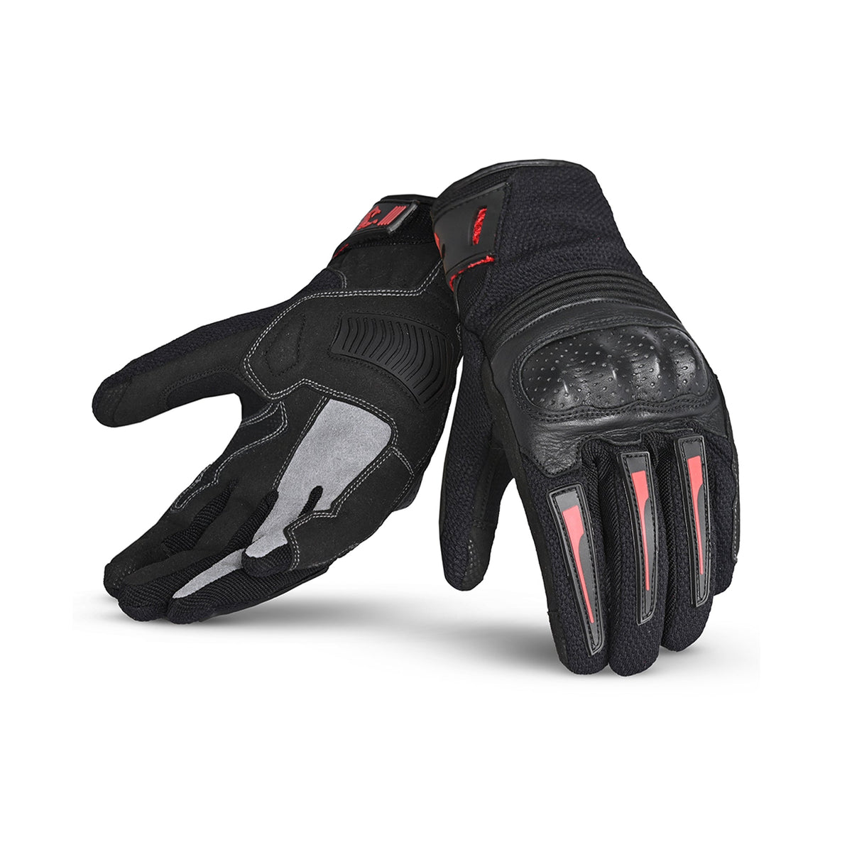 BELA - GUANTE TEXTIL DRIFT LADY NEGRO/ROJO - SECURTEX MOTOR S.L (t/a MaximoMoto)