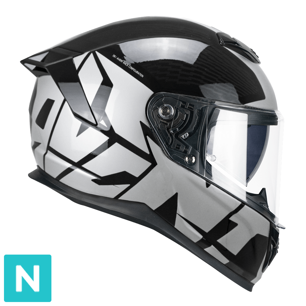 CGM 361T AVENT FIBRA STREET CASCO INTEGRALES NEGRO PLATA