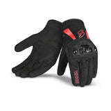 SHUA - GUANTES TEXTIL SHOT LADY NEGRO/ROJO-GUANTES-Maximo Moto
