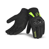 SHUA - Guantes Textil Shot Lady Negro/Amarillo-Maximo Moto