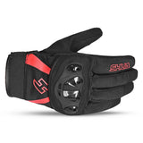 SHUA - GUANTES TEXTIL SHOT LADY NEGRO/ROJO-GUANTES-Maximo Moto