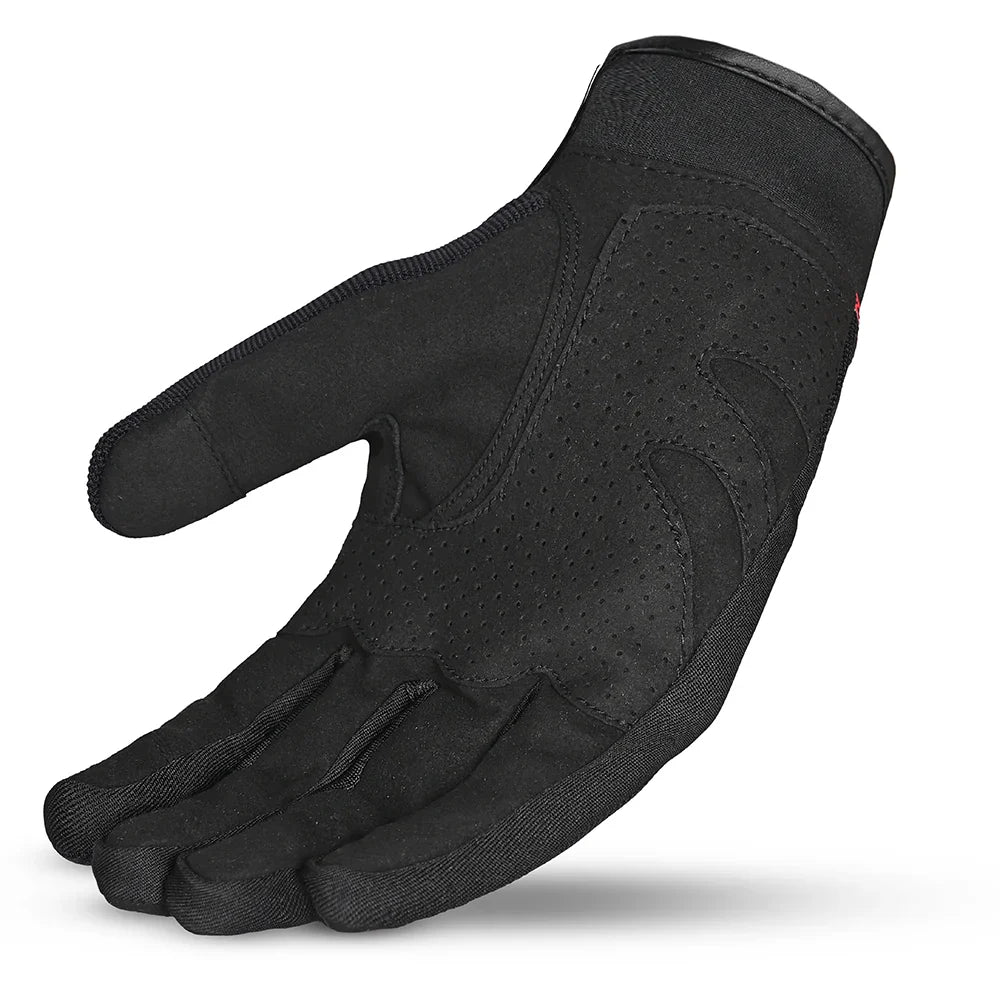 SHUA - GUANTES TEXTIL SHOT LADY NEGRO/ROJO-GUANTES-Maximo Moto