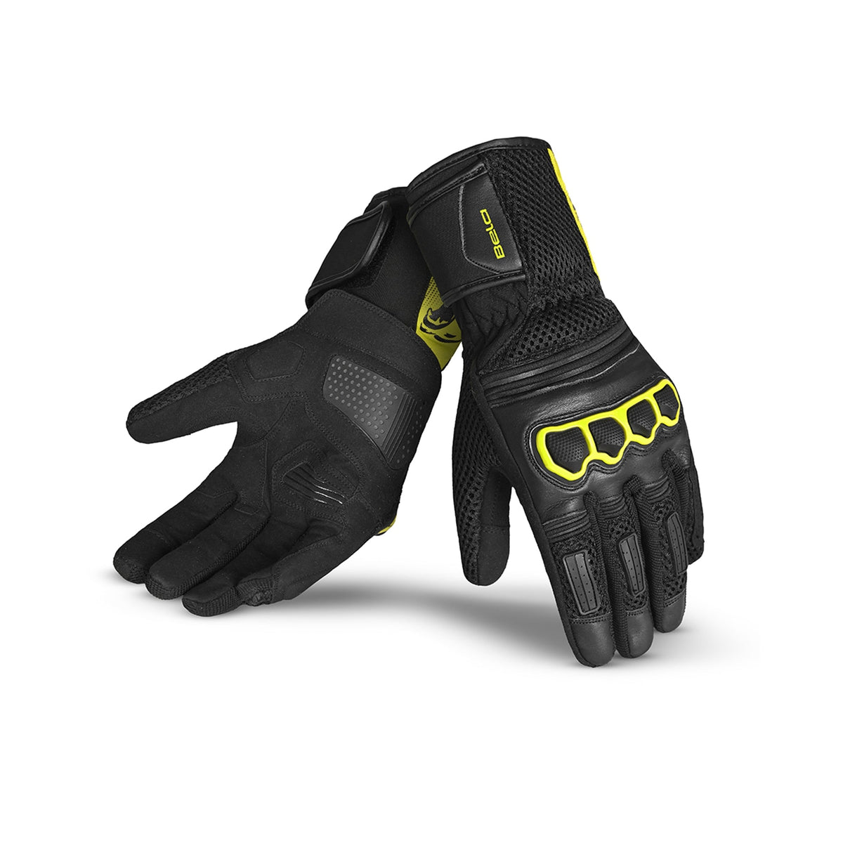 BELA - Guantes Textil Twix Lady Negro/Amarillo Fluor - SECURTEX MOTOR S.L (t/a MaximoMoto)