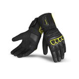 BELA - Guantes Textil Twix Lady Negro/Amarillo Fluor - SECURTEX MOTOR S.L (t/a MaximoMoto)