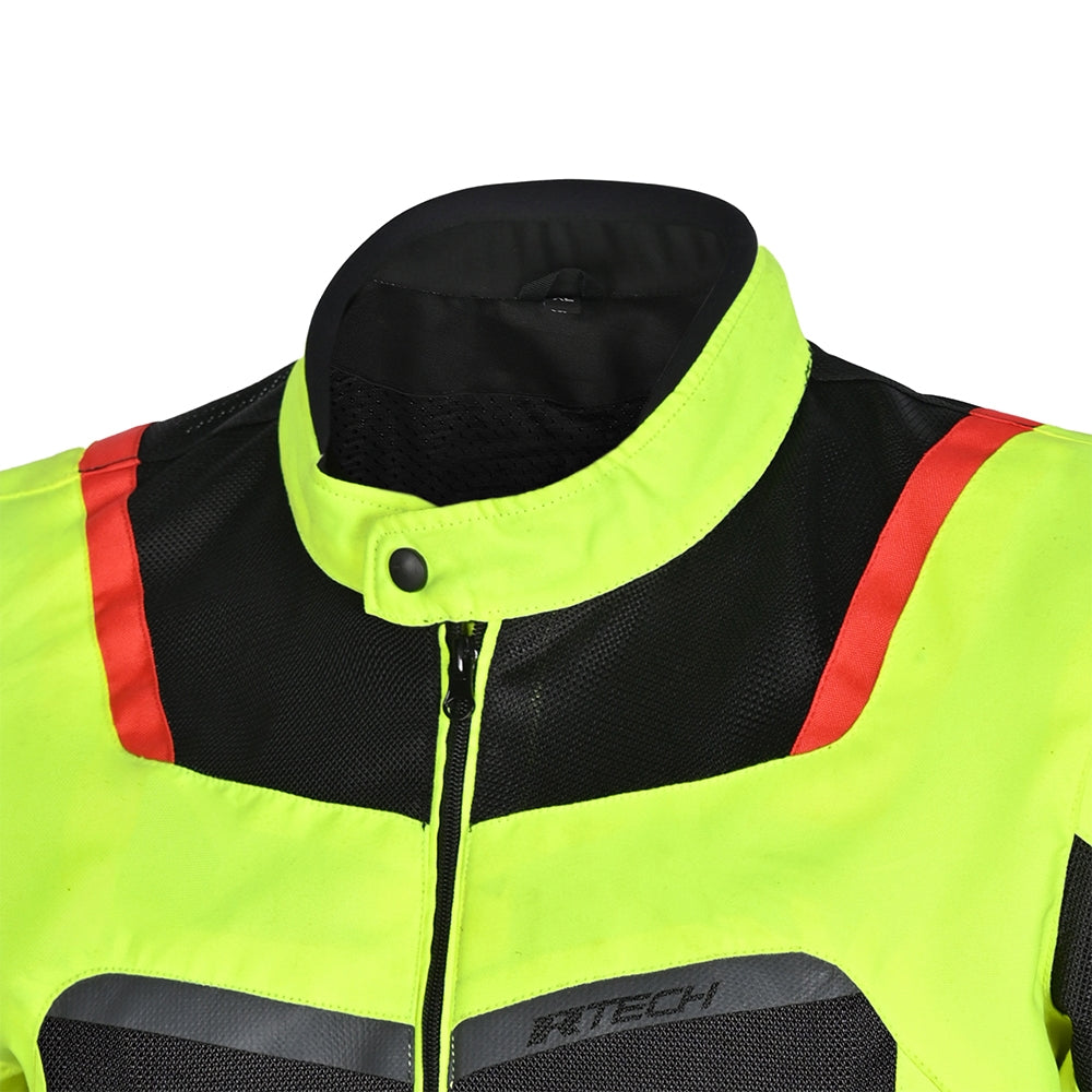 Chaqueta Textil Spiral Mesh Amarillo F./Negro/Rojo - SECURTEX MOTOR S.L (t/a MaximoMoto)