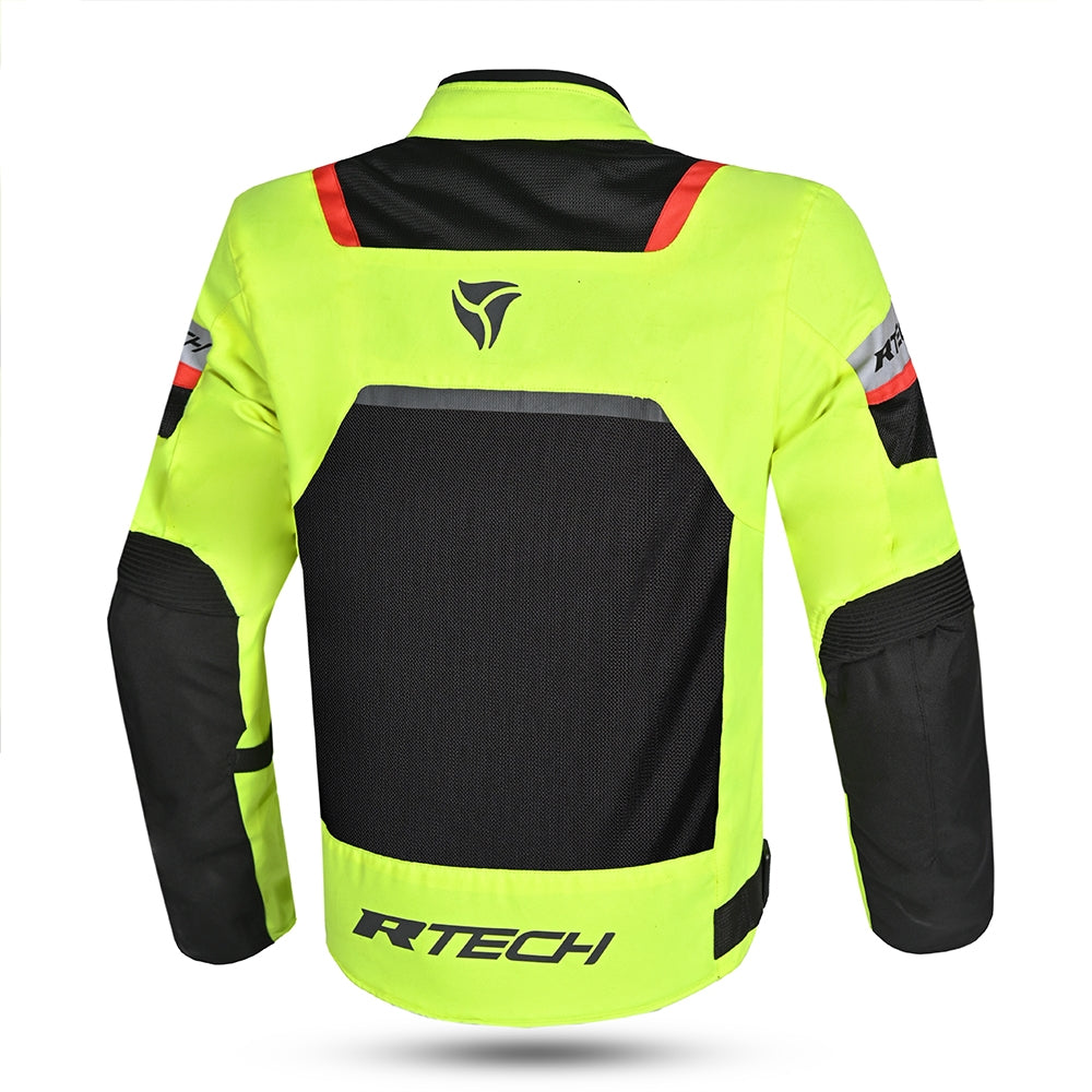 Chaqueta Textil Spiral Mesh Amarillo F./Negro/Rojo - SECURTEX MOTOR S.L (t/a MaximoMoto)