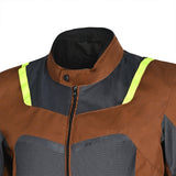Chaqueta Textil Spiral Mesh Marrón/Gris/Amarillo Fluo - SECURTEX MOTOR S.L (t/a MaximoMoto)