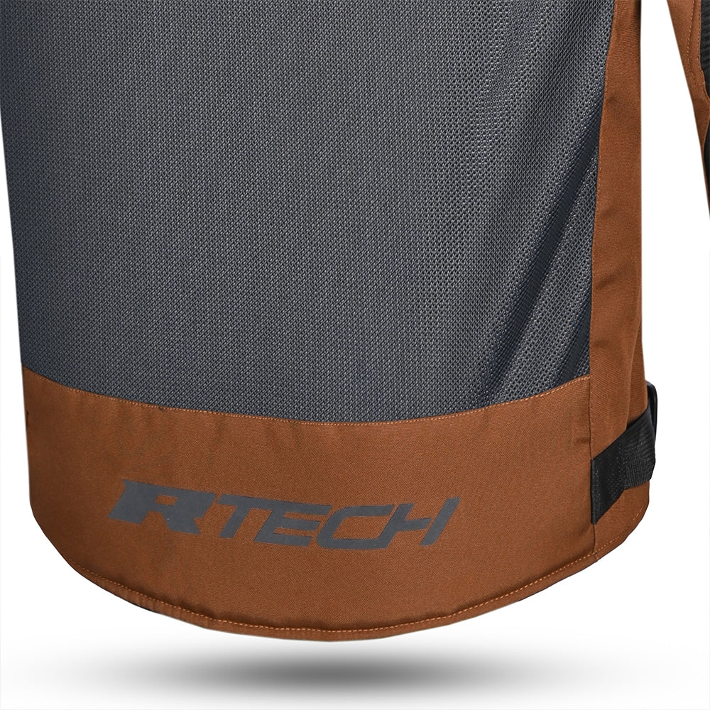 Chaqueta Textil Spiral Mesh Marrón/Gris/Amarillo Fluo - SECURTEX MOTOR S.L (t/a MaximoMoto)