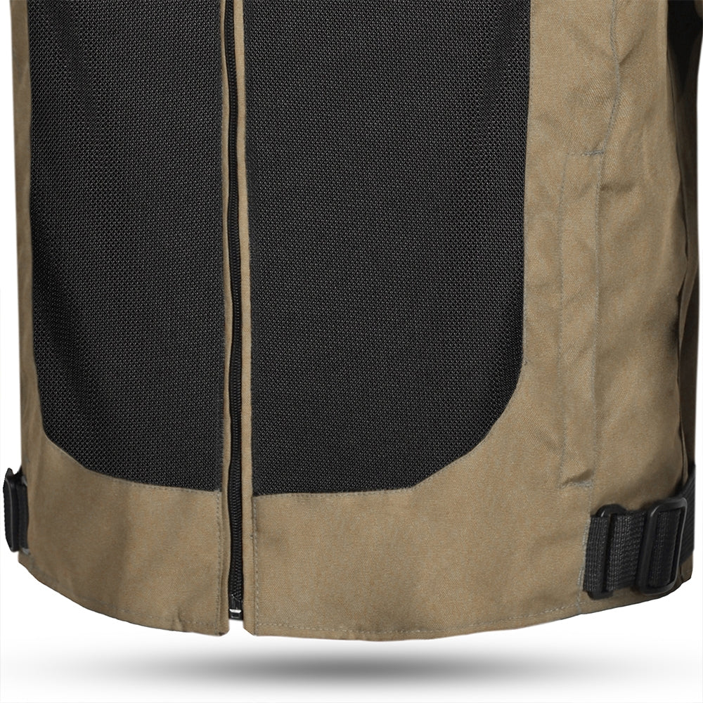 Chaqueta Textil Spiral Mesh Beig/Negro/Rojo - SECURTEX MOTOR S.L (t/a MaximoMoto)