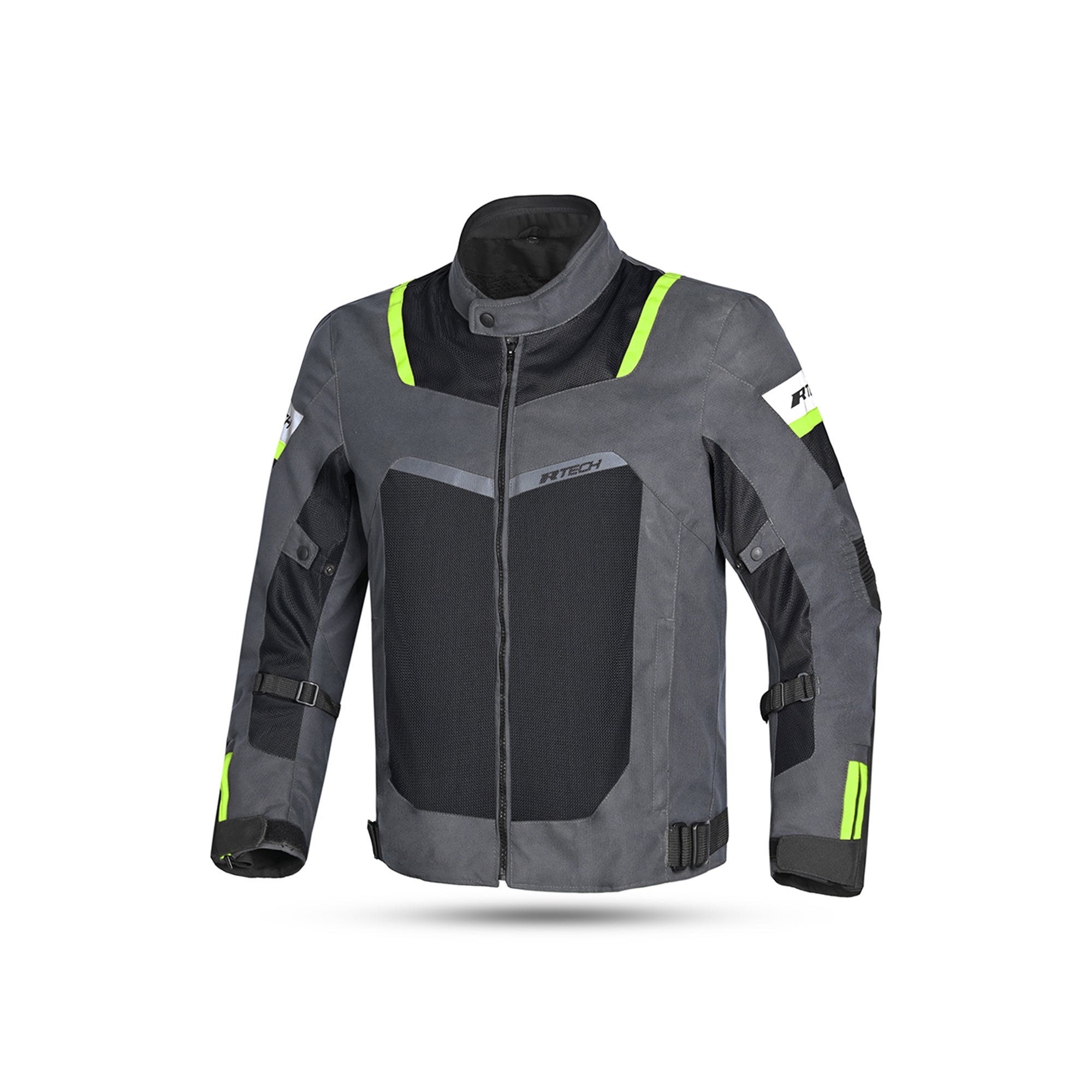 Chaqueta Textil Spiral Mesh Gris Oscuro/Negro/Verde - SECURTEX MOTOR S.L (t/a MaximoMoto)