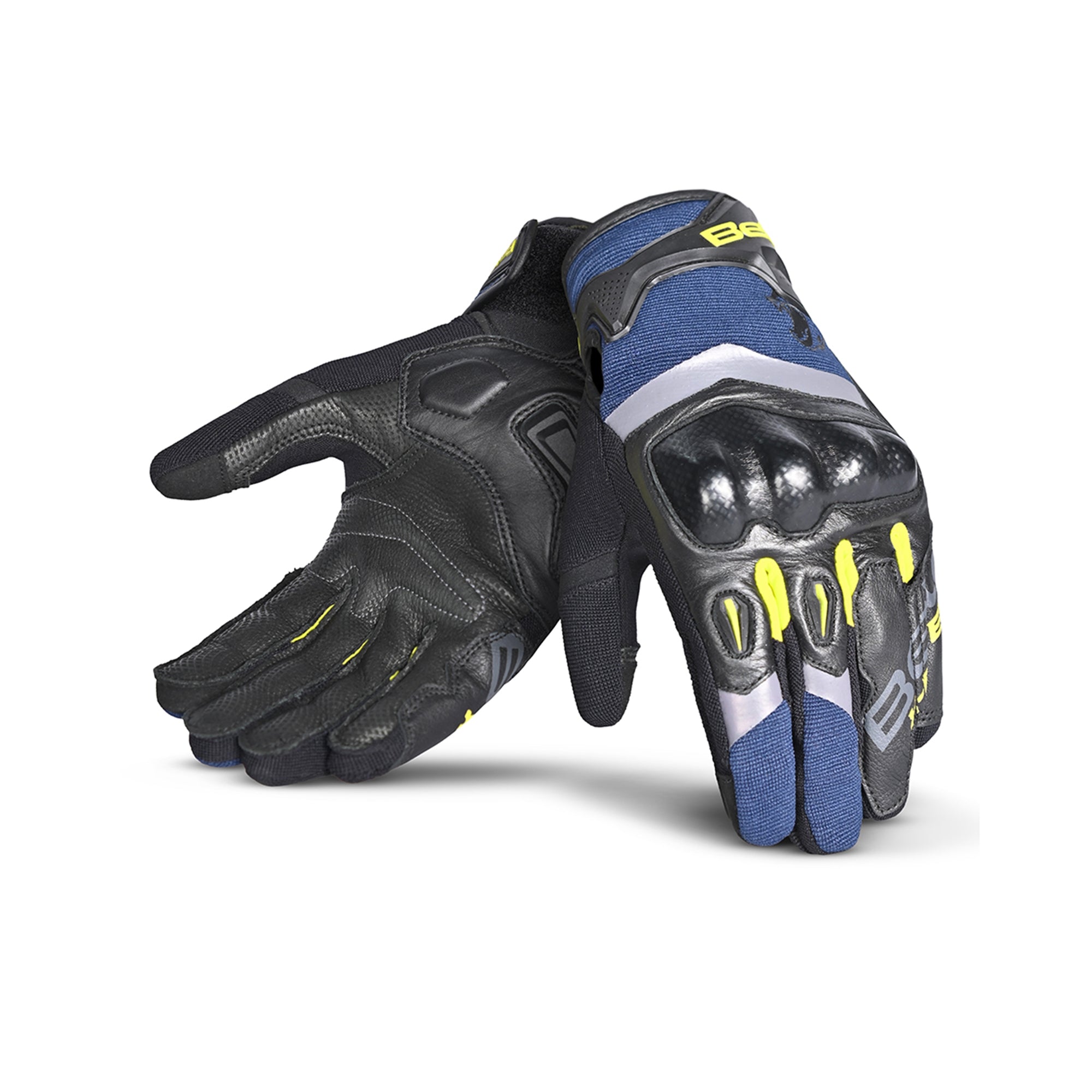 BELA - Guantes Textil Daring Man Azul/Amarillo/Negro - SECURTEX MOTOR S.L (t/a MaximoMoto)