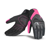 BELA - Guante Textil Lady Star Rosa/Negro - SECURTEX MOTOR S.L (t/a MaximoMoto)
