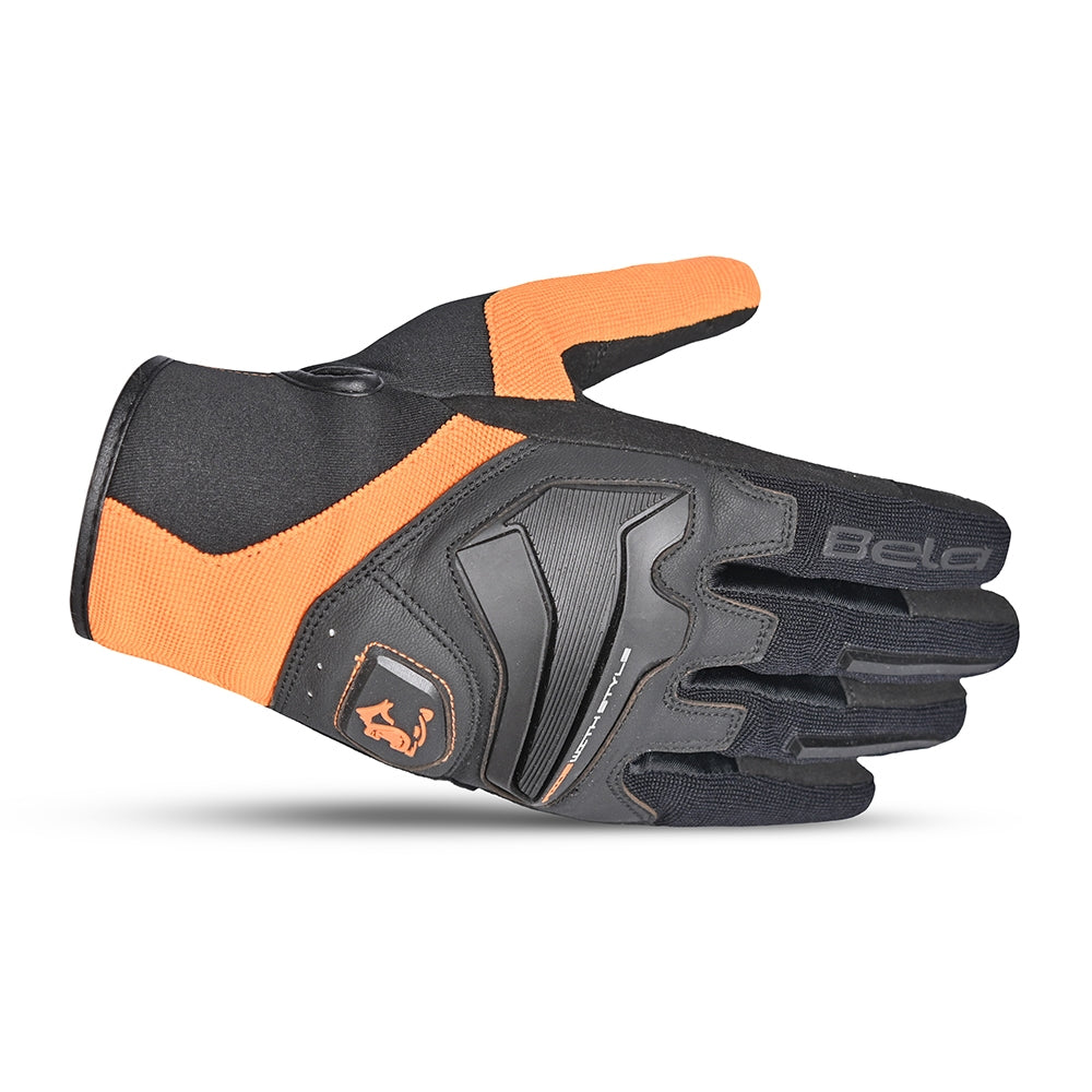 BELA - Guante Textil Man Star Negro/Naranja - SECURTEX MOTOR S.L (t/a MaximoMoto)