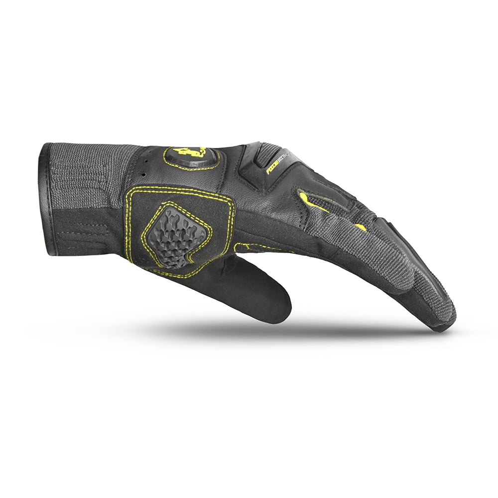 BELA - Guante Textil Man Star Gris/Negro/Amar illo - SECURTEX MOTOR S.L (t/a MaximoMoto)