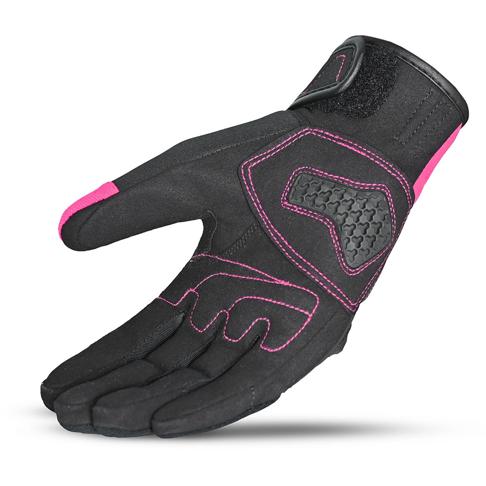 BELA - Guante Textil Lady Star Rosa/Negro - SECURTEX MOTOR S.L (t/a MaximoMoto)