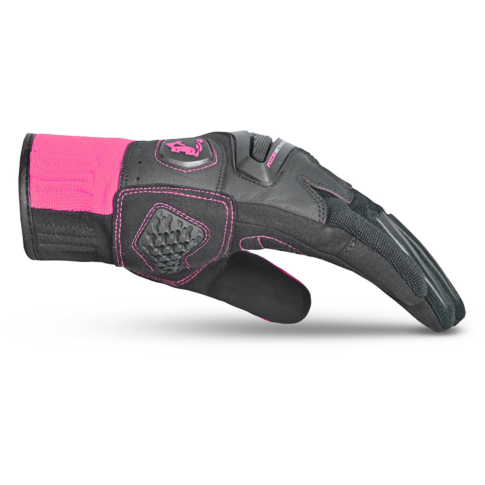 BELA - Guante Textil Lady Star Rosa/Negro - SECURTEX MOTOR S.L (t/a MaximoMoto)