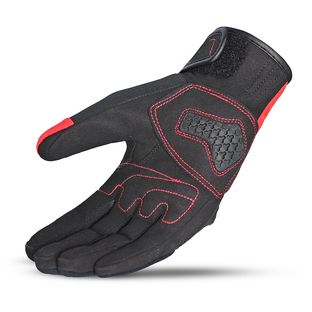 BELA - Guante Textil Man Star Rojo/Negro - SECURTEX MOTOR S.L (t/a MaximoMoto)