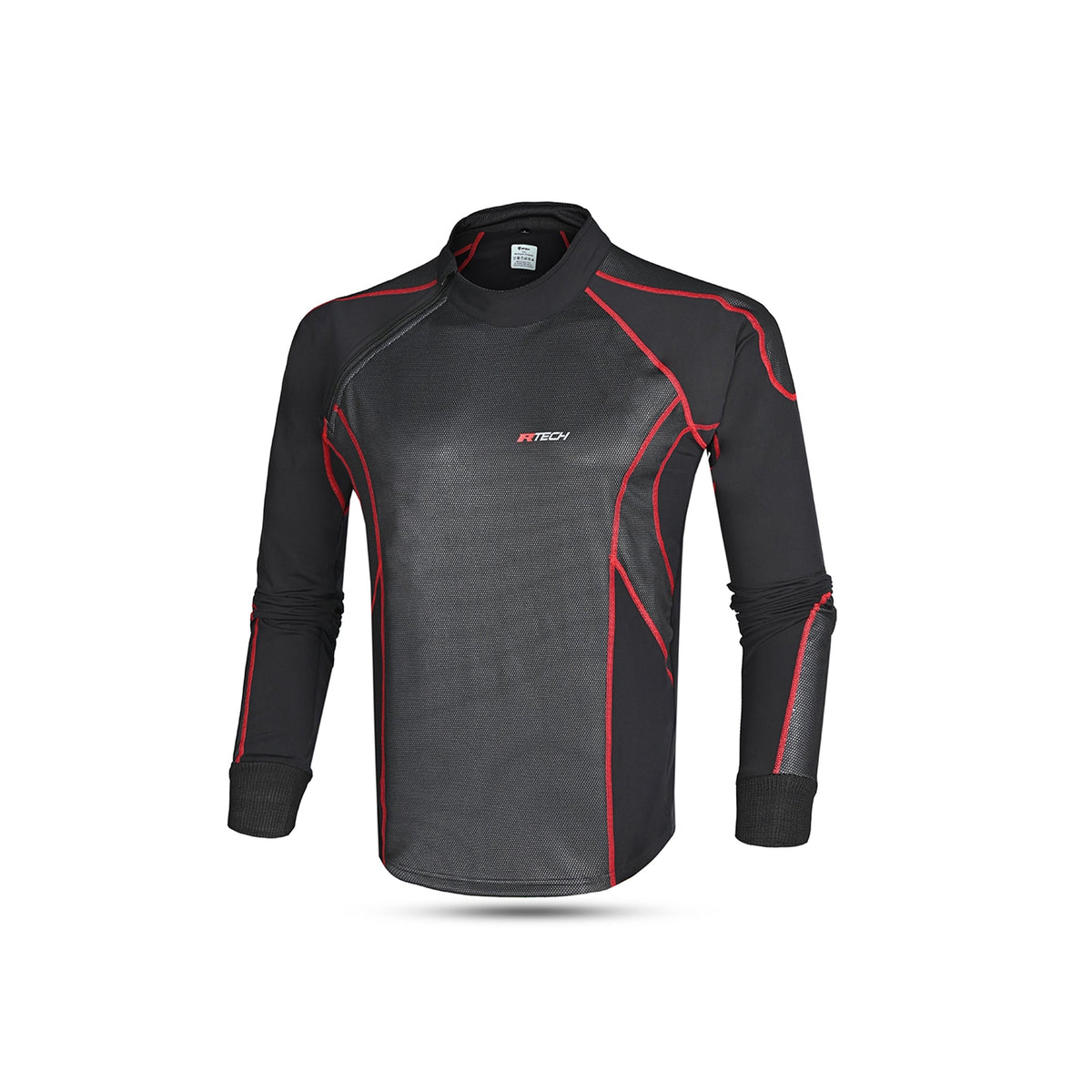 R-TECH - Térmico Textil Jack Wind Stoper Negro/Rojo