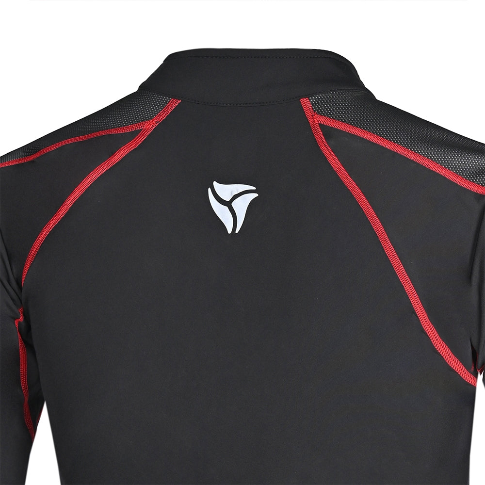 R-TECH - Térmico Textil Jack Wind Stoper Negro/Rojo