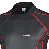 R-TECH - Térmico Textil Jack Wind Stoper Negro/Rojo