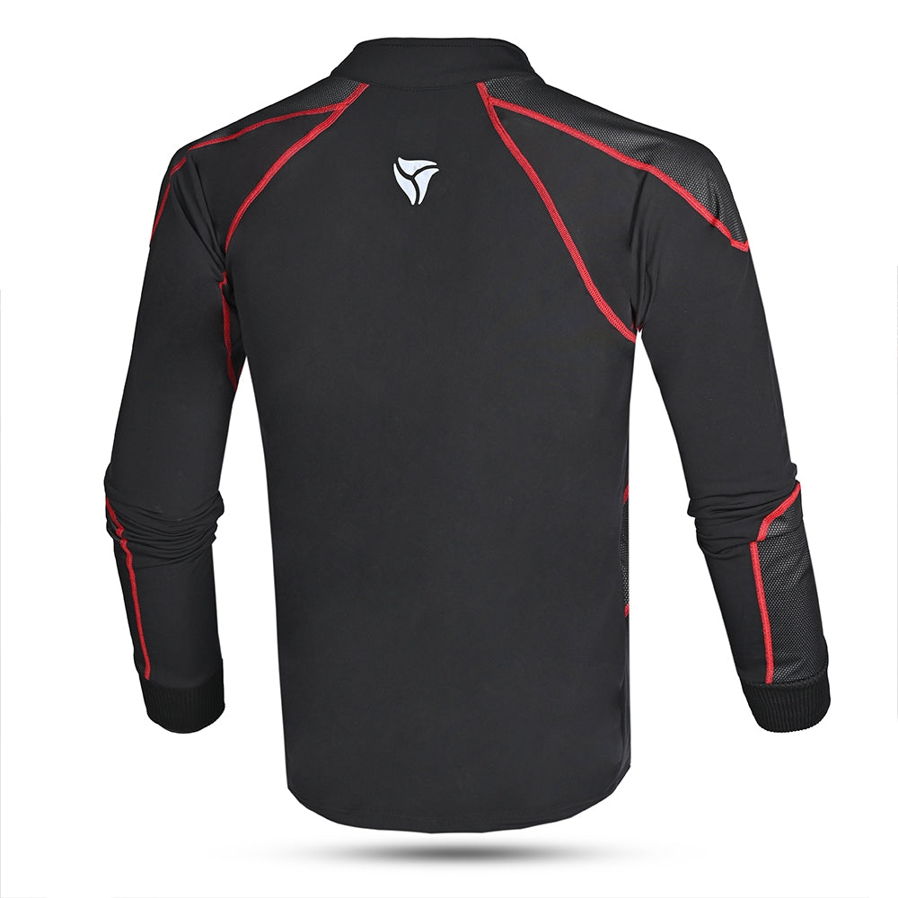 R-TECH - Térmico Textil Jack Wind Stoper Negro/Rojo